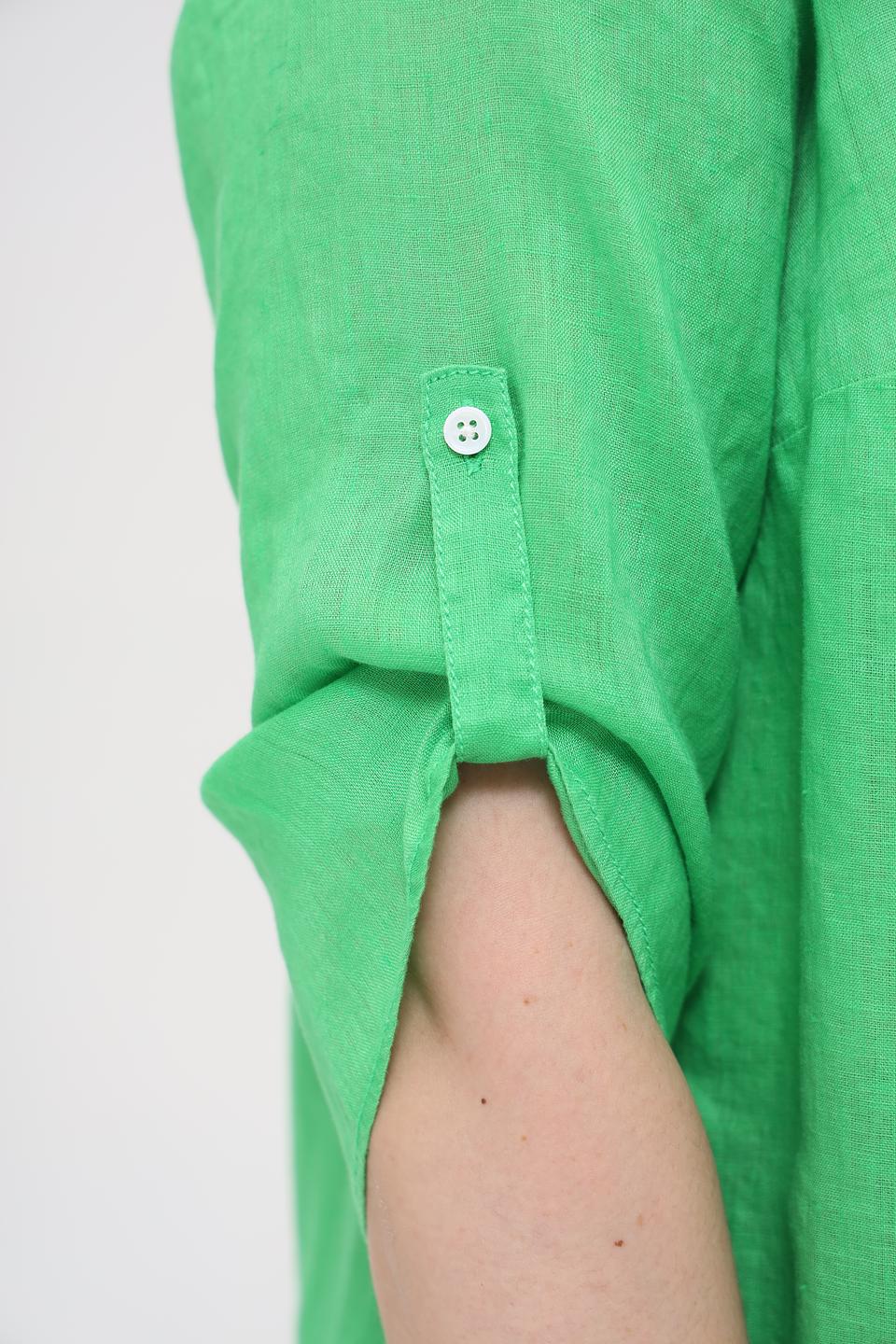 Блуза Doris Streich зеленая с 3/4 рукавом