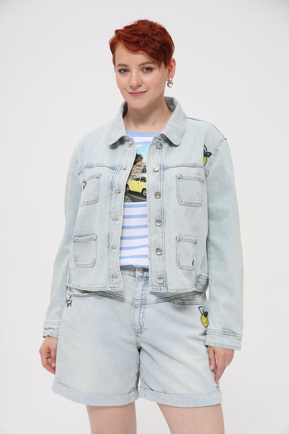 Жакет Oui деним светло-голубой