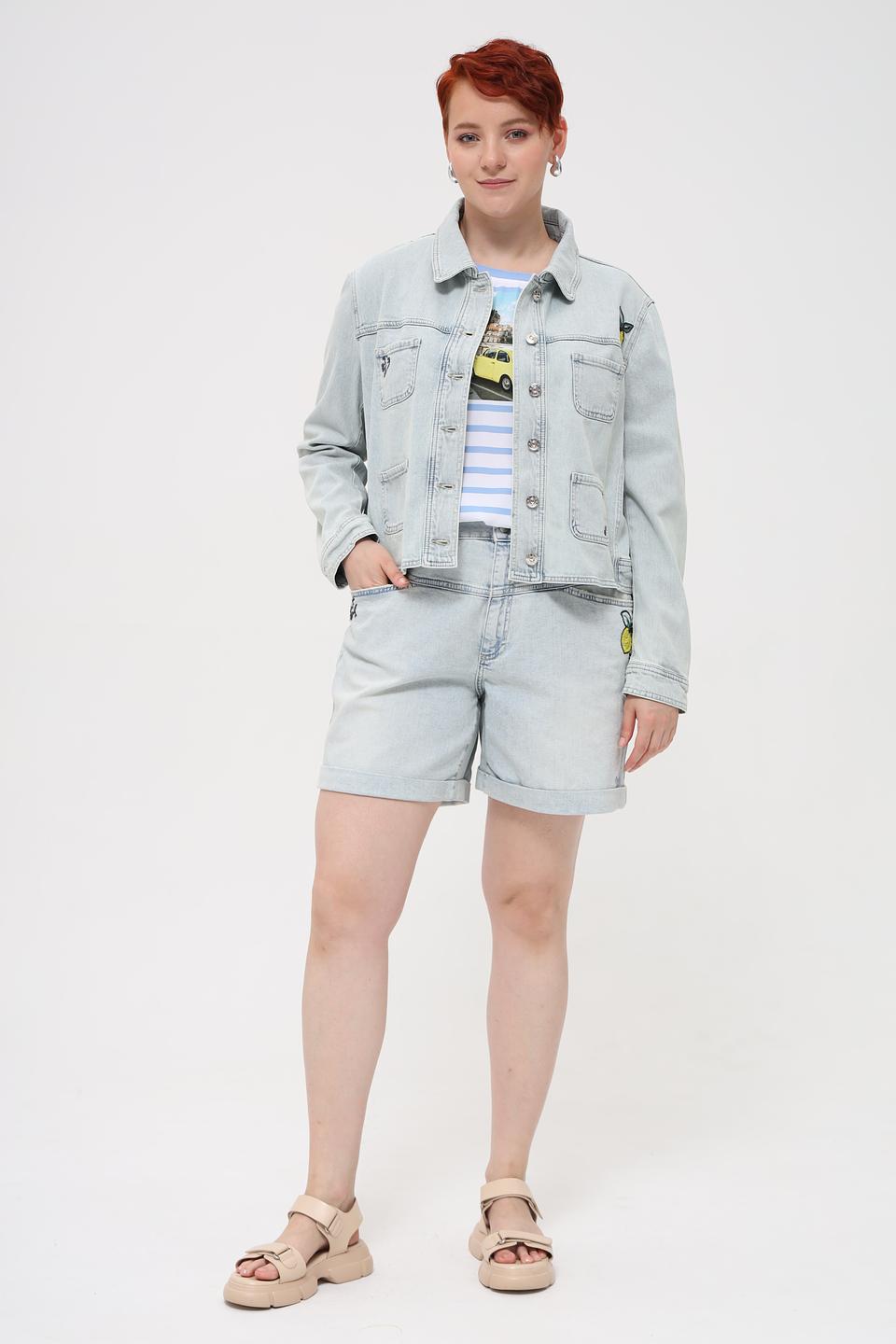 Жакет Oui деним светло-голубой