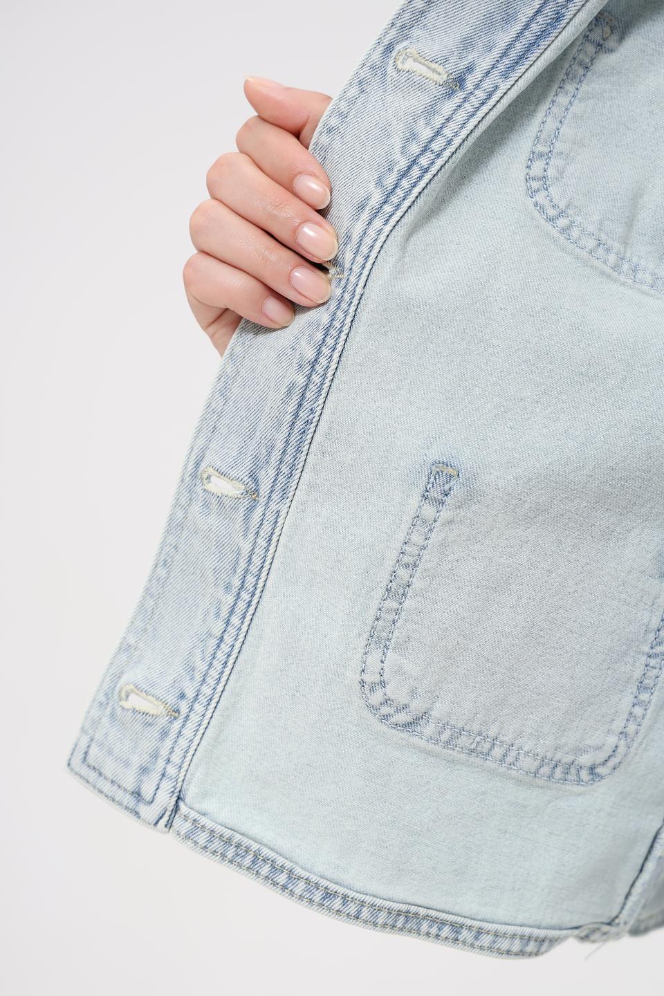 Жакет Oui деним светло-голубой