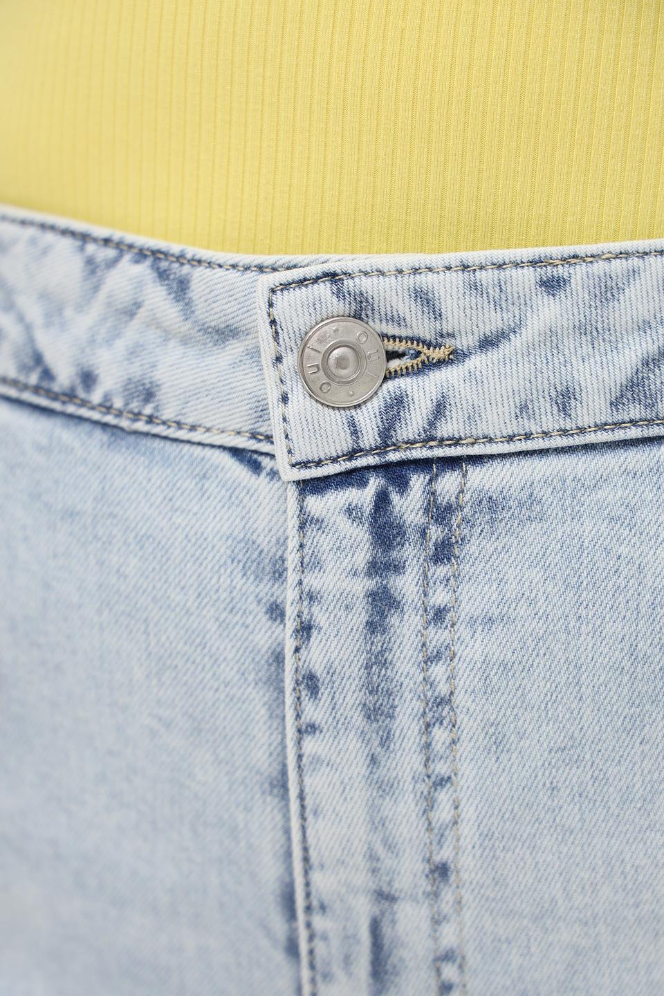 Джинсы кюлоты Oui светло-голубые