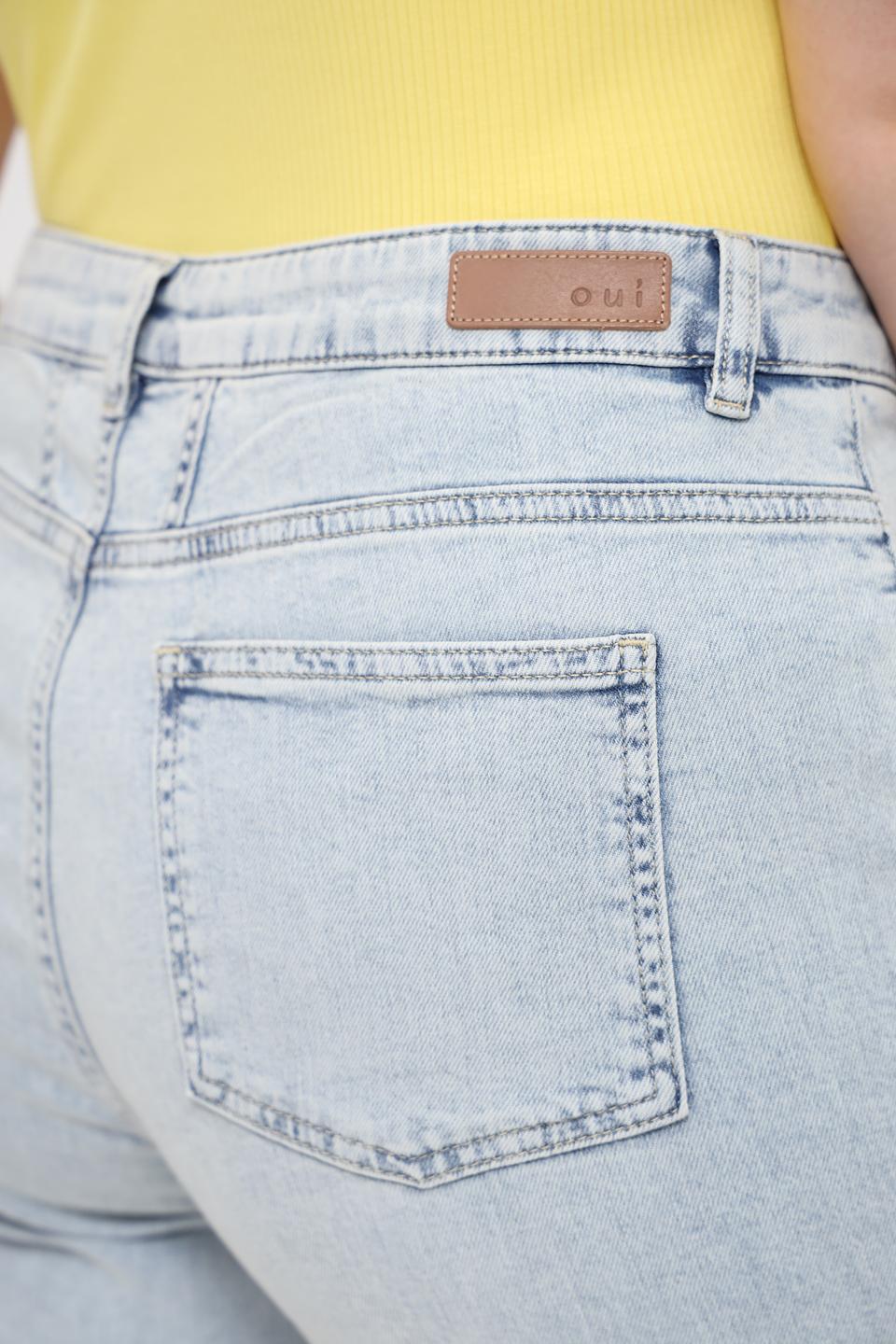Джинсы кюлоты Oui светло-голубые