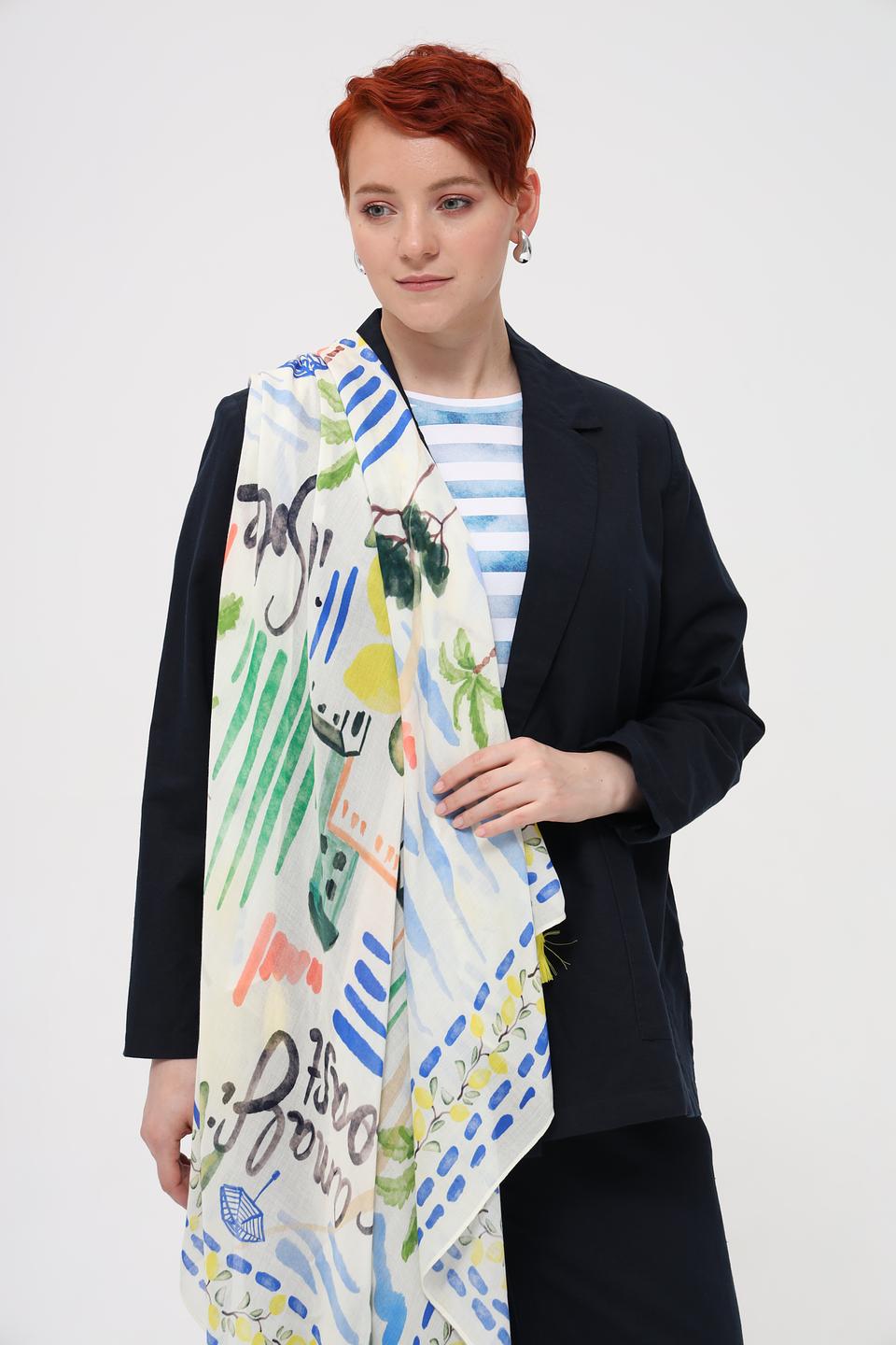 Платок Oui с цветочным принтом