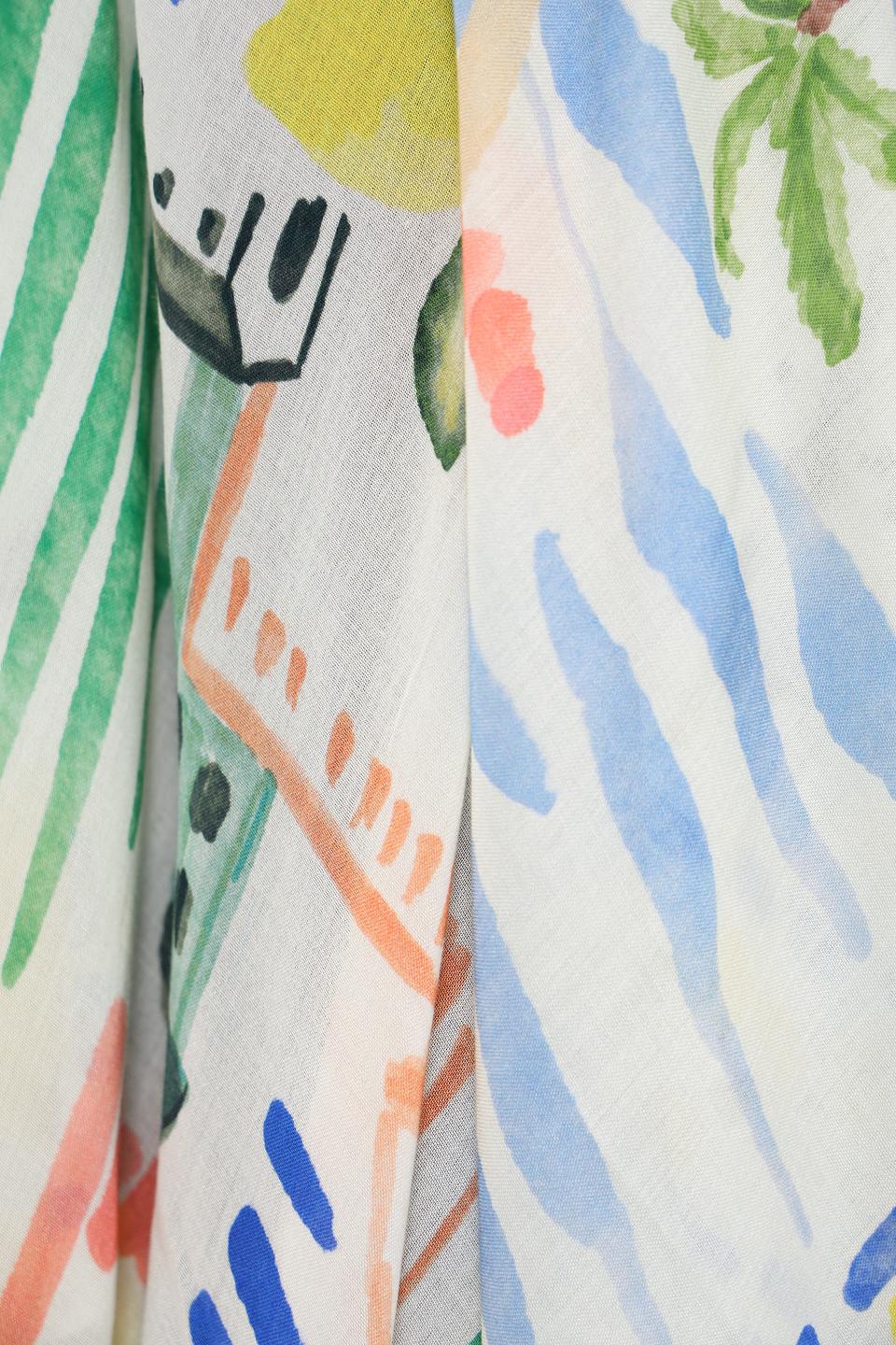 Платок Oui с цветочным принтом