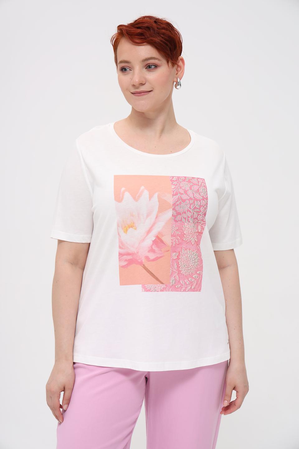 Футболка Monari с цветочным принтом