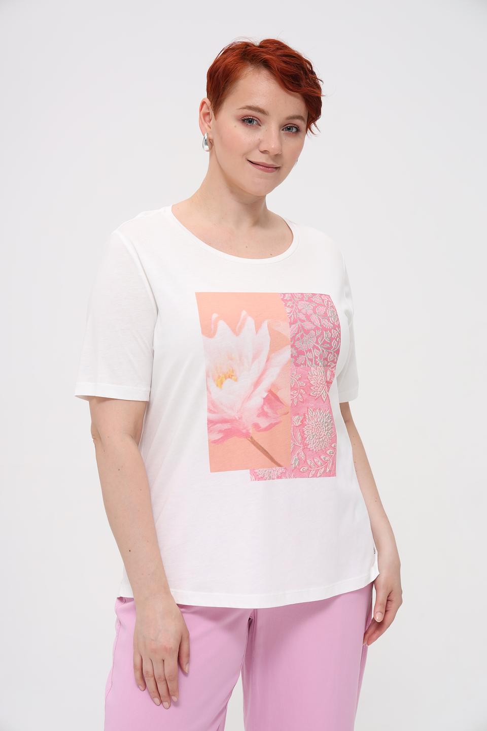 Футболка Monari с цветочным принтом