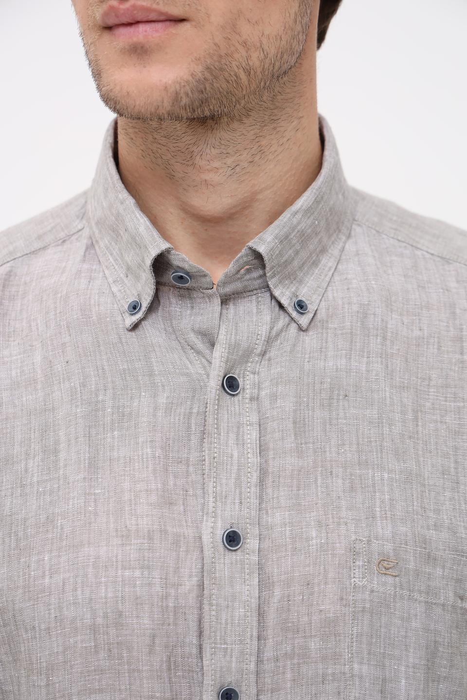 Рубашка кр Casa Moda серая