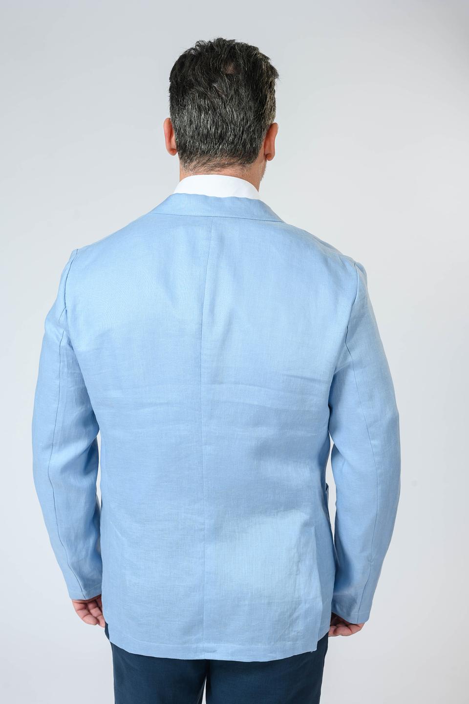 Пиджак Gaudi льняной голубой