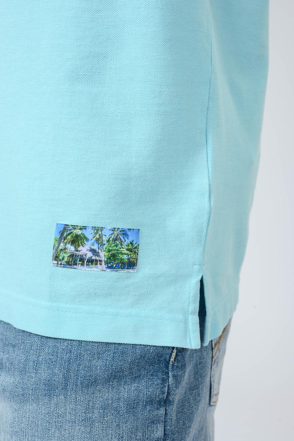 Поло Gaudi голубое