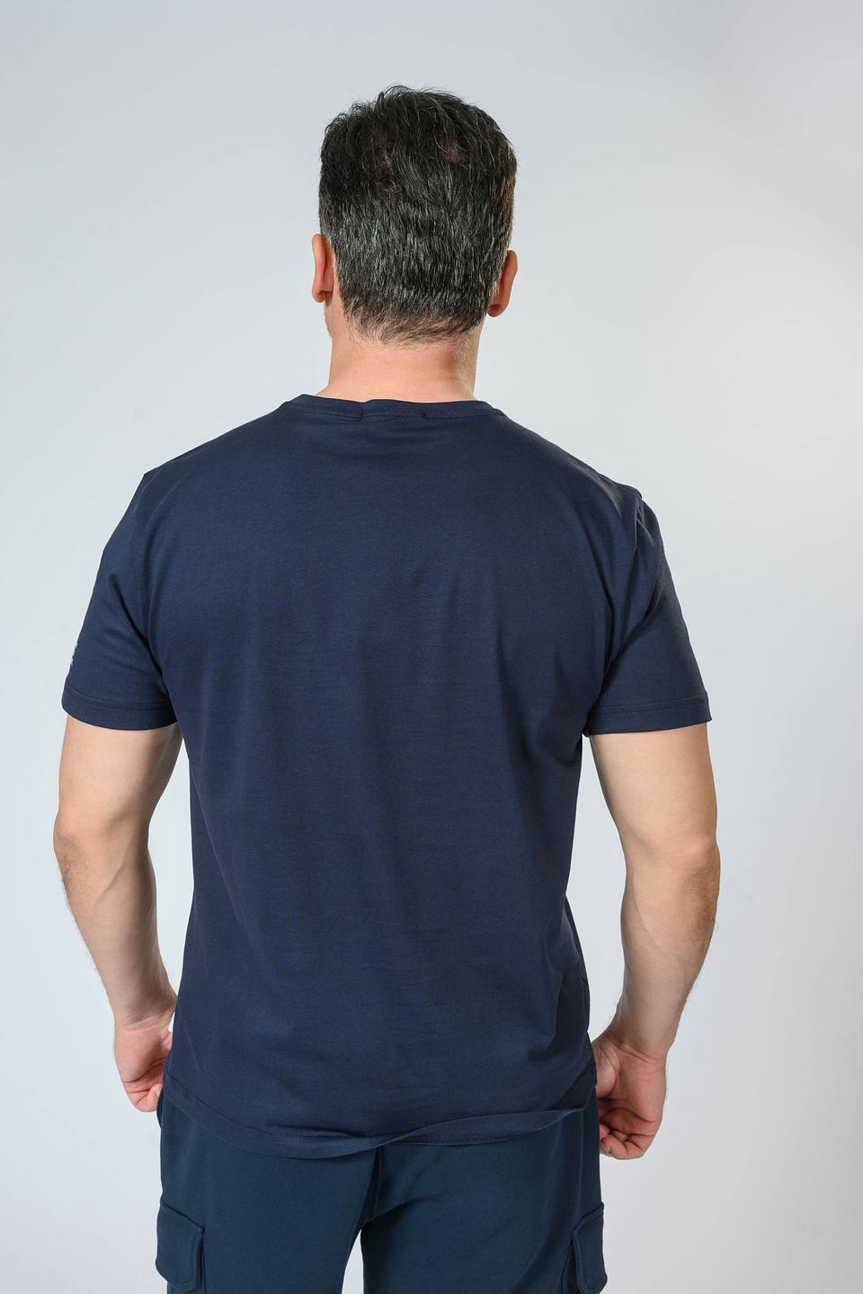 Футболка Gaudi муж. с принтом синяя