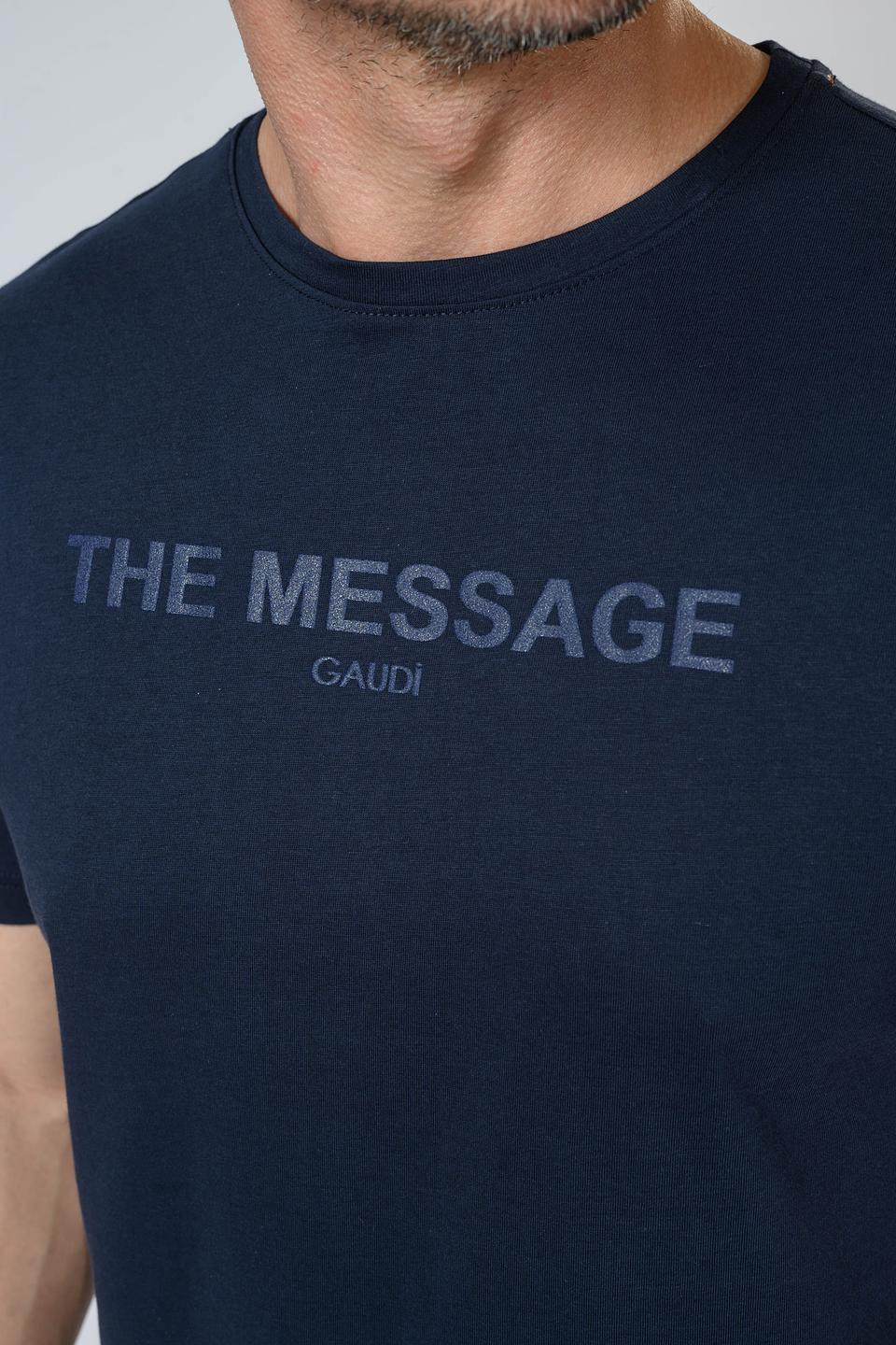 Футболка Gaudi муж. с принтом синяя