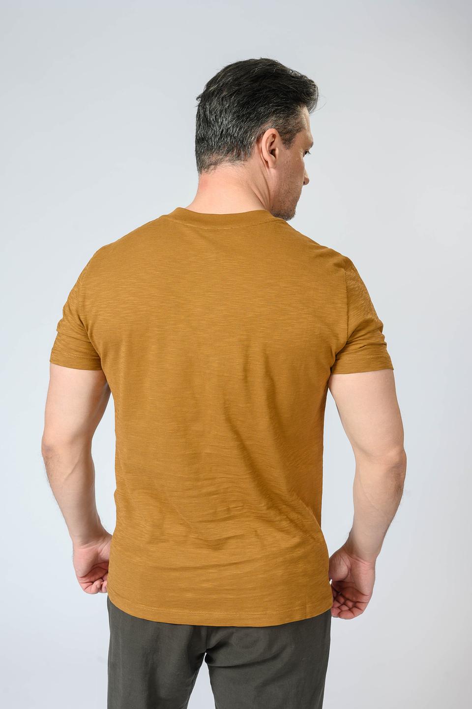 Футболка Liu-Jo муж. с планкой горчичный