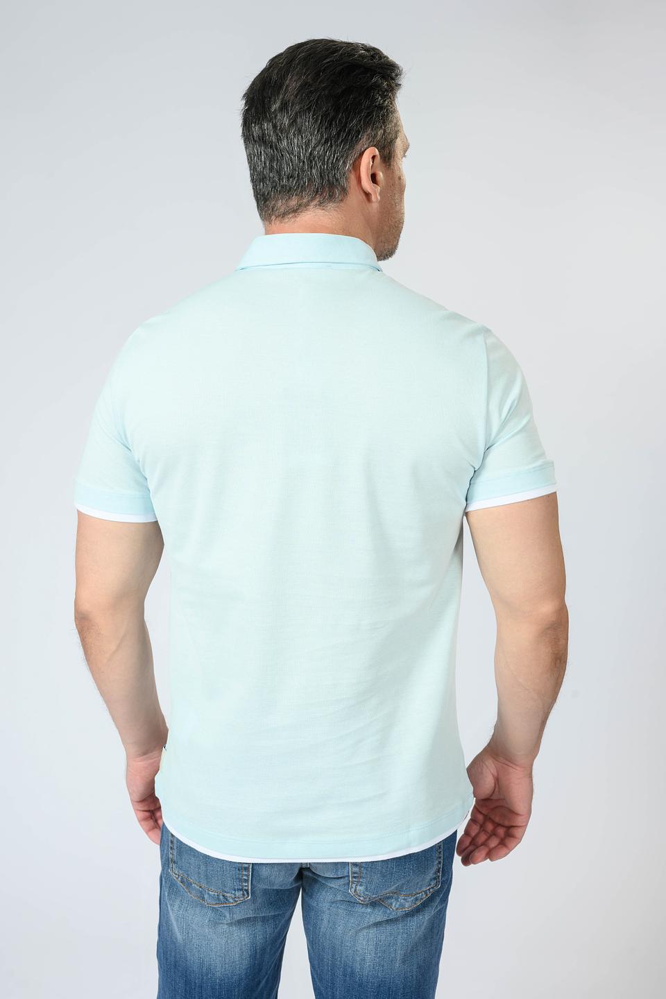 Поло Liu-Jo голубое с белой отделкой