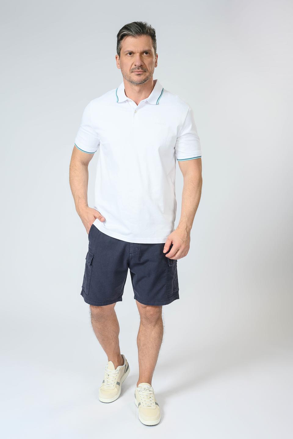 Поло Guess муж. белое с отделкой