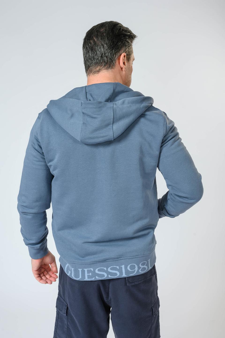 Толстовка Guess на молнии синяя