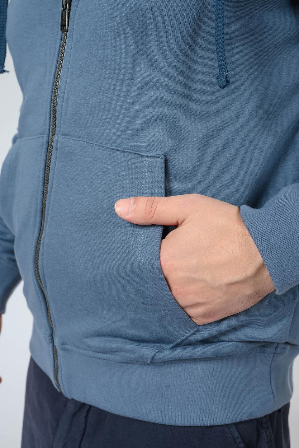 Толстовка Guess на молнии синяя