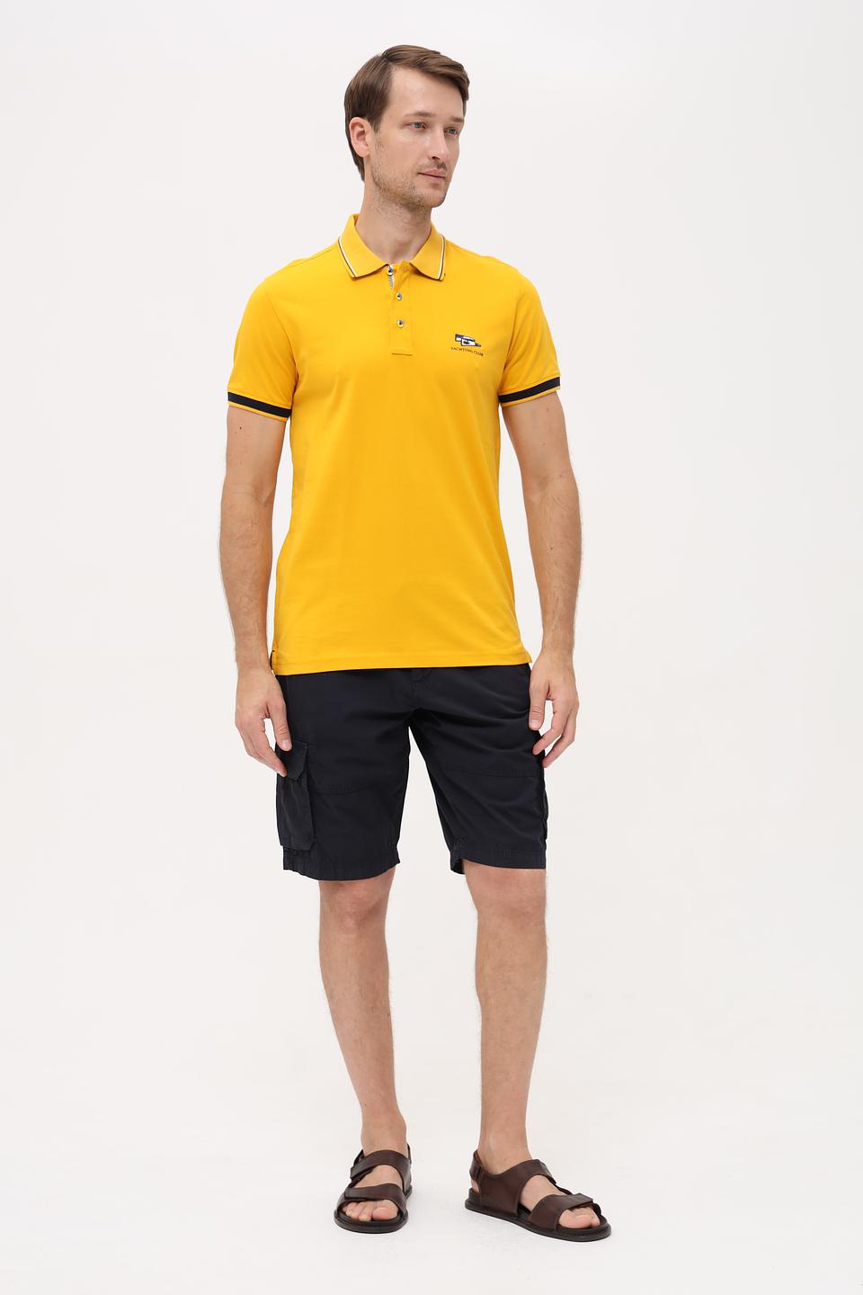 Поло Granchio жёлтое с логотипом