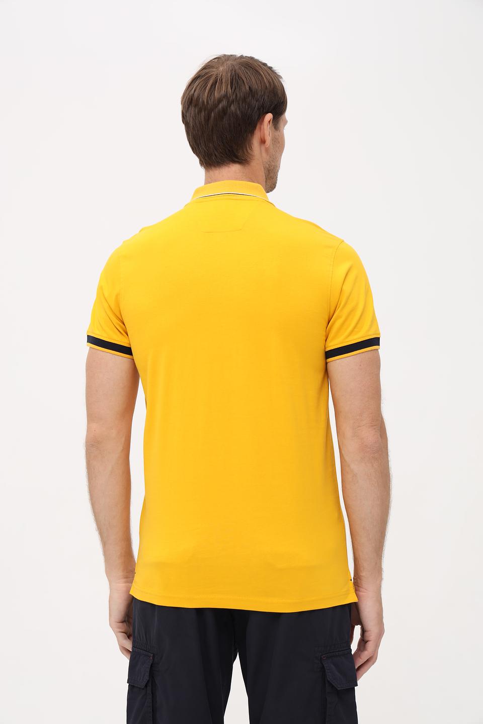 Поло Granchio жёлтое с логотипом