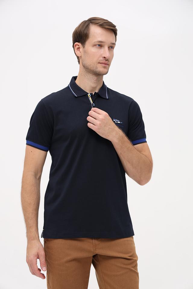 Поло Granchio с логотипом тёмно-синее