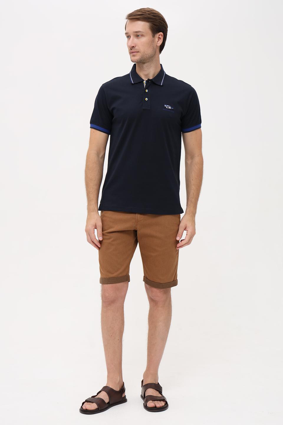 Поло Granchio с логотипом тёмно-синее