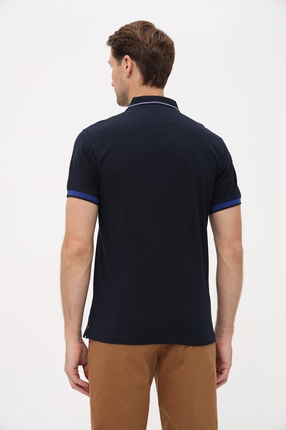 Поло Granchio с логотипом тёмно-синее