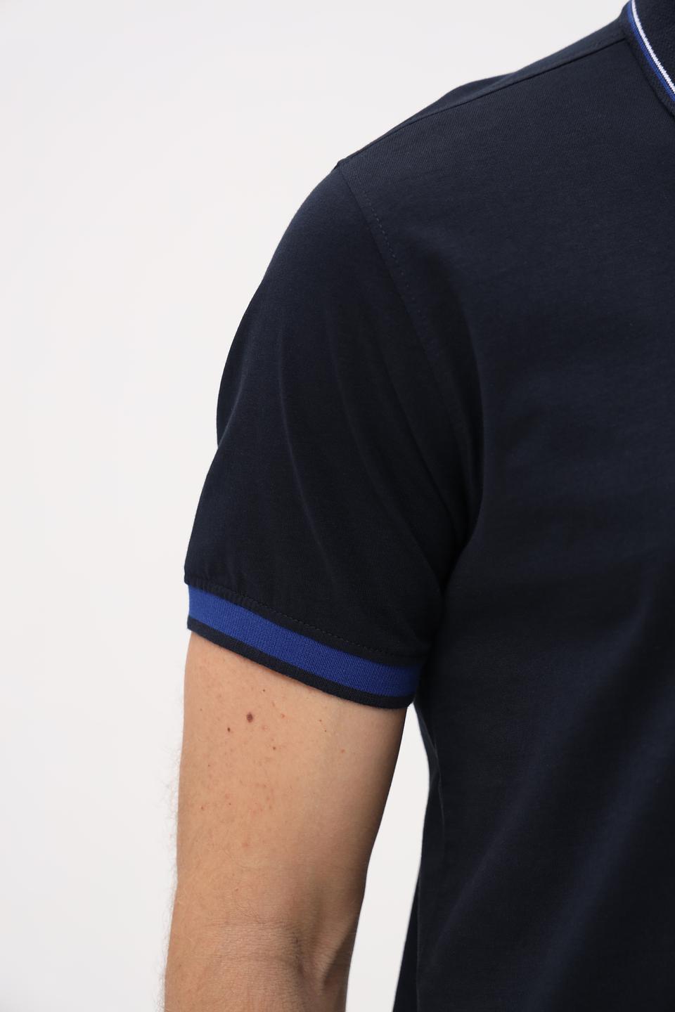 Поло Granchio с логотипом тёмно-синее