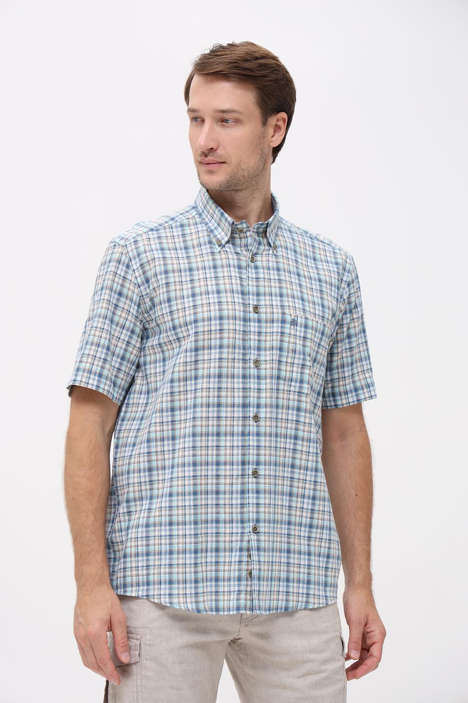 Рубашка кр Sea Barrier в клетку