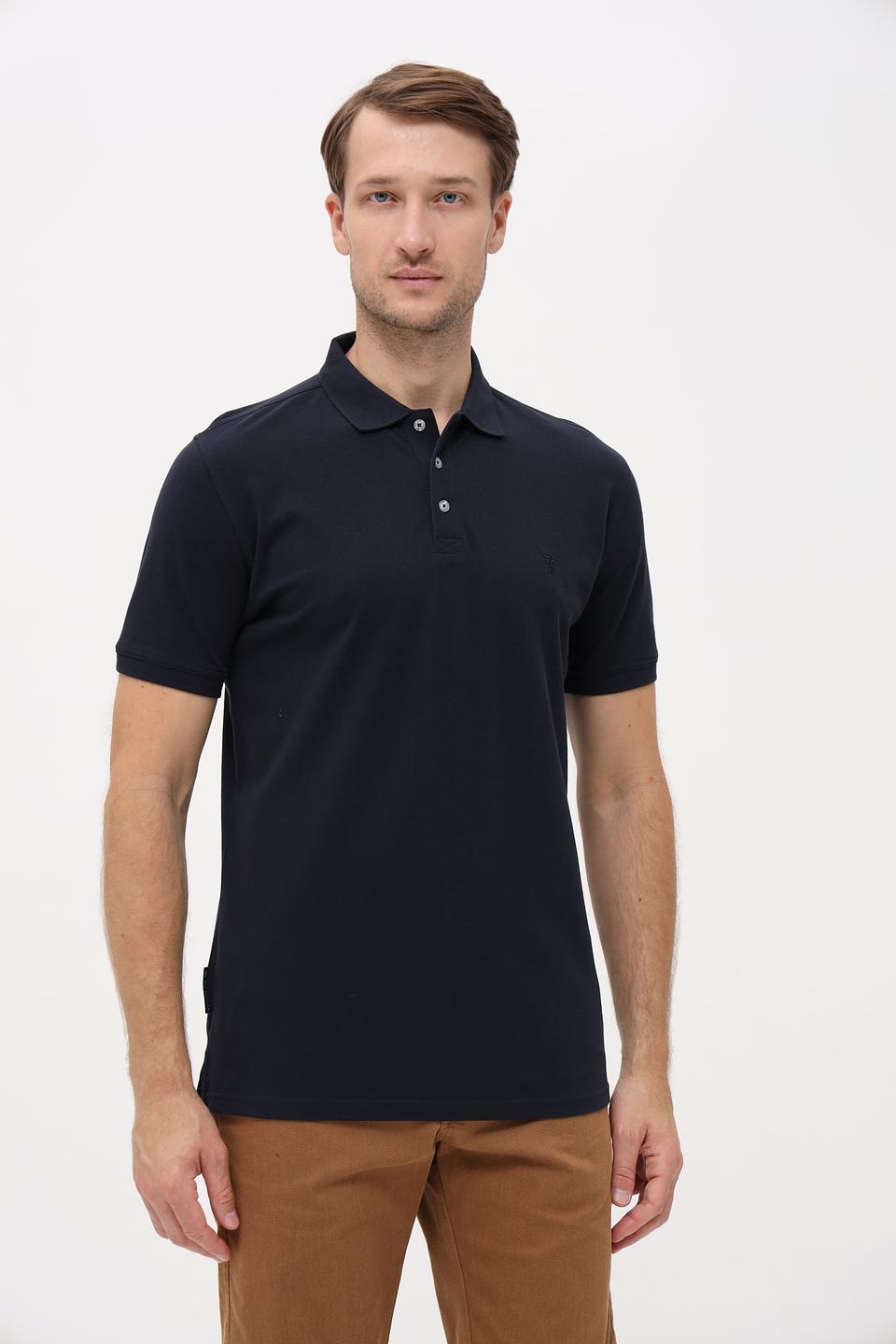 Поло Sea Barrier мужское тёмно-синее