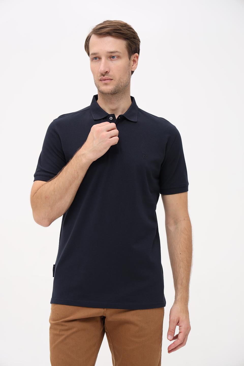 Поло Sea Barrier мужское тёмно-синее