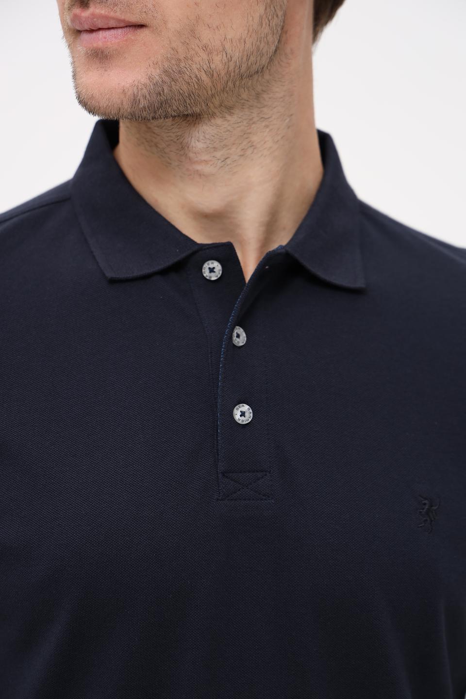 Поло Sea Barrier мужское тёмно-синее