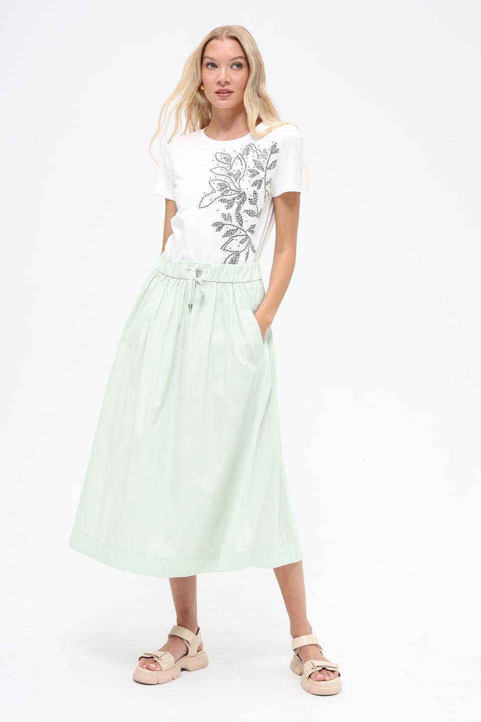 Юбка Gardeur мятная с поясом