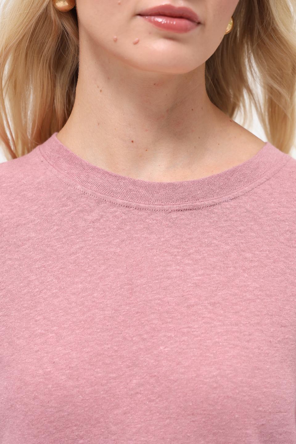 Футболка Rich and Royal лен розовая