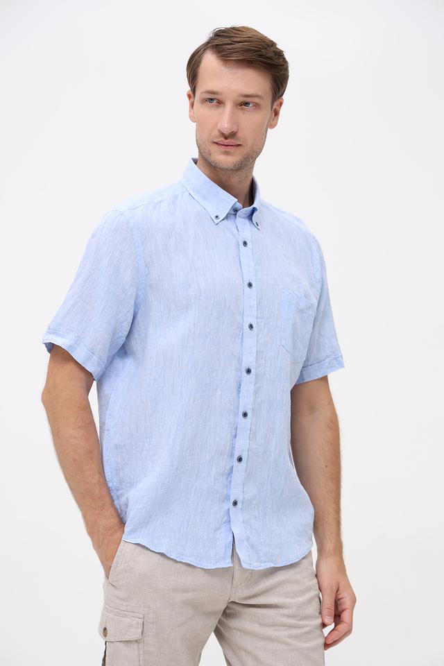 Рубашка кр Casa Moda голубая