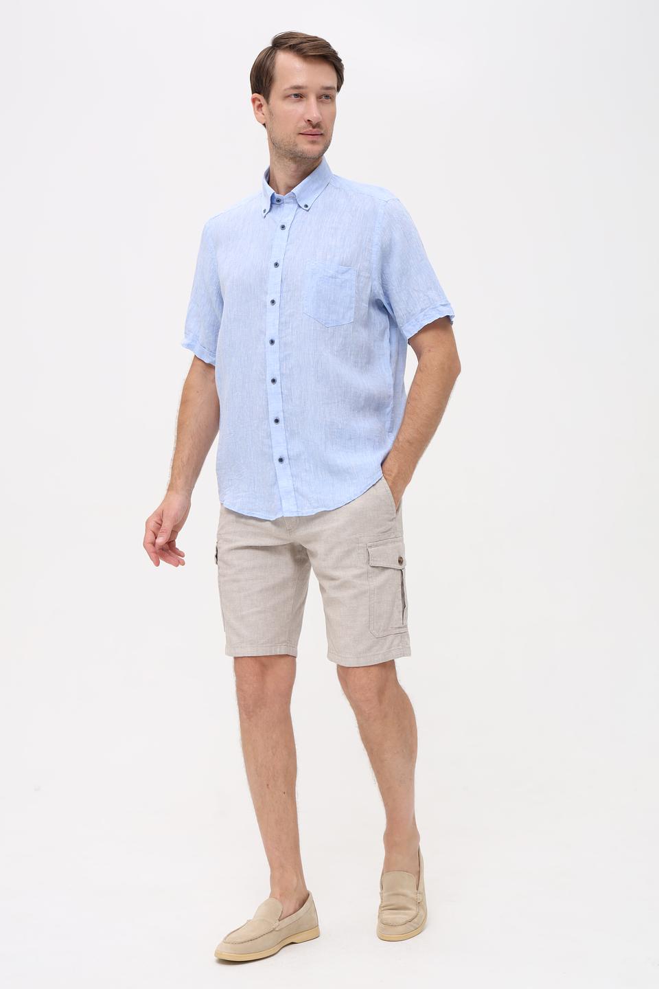 Рубашка кр Casa Moda голубая