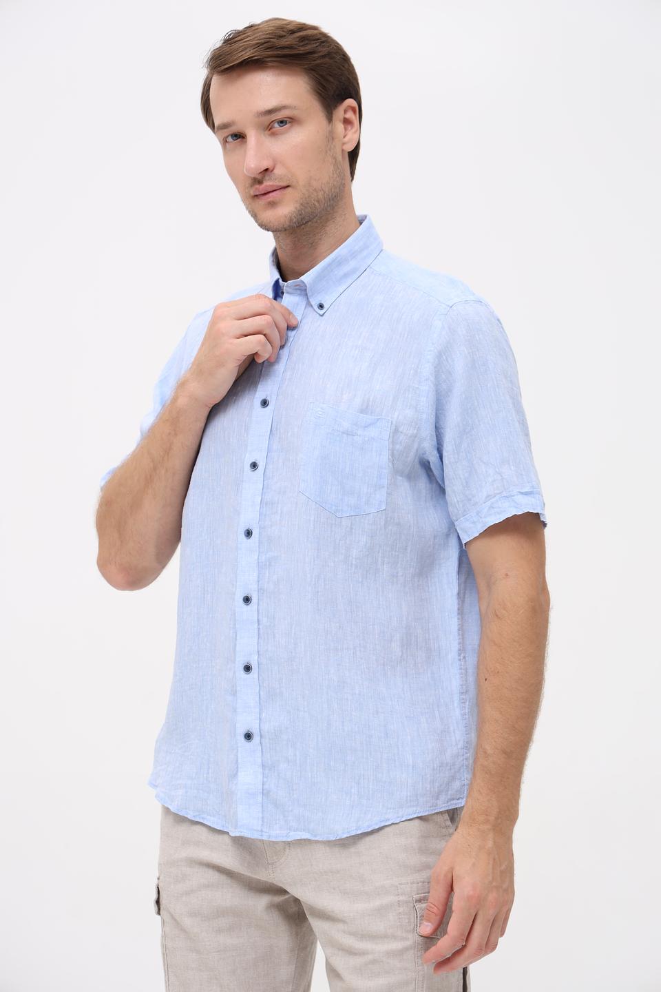 Рубашка кр Casa Moda голубая
