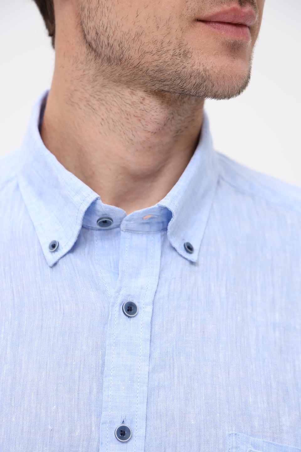 Рубашка кр Casa Moda голубая