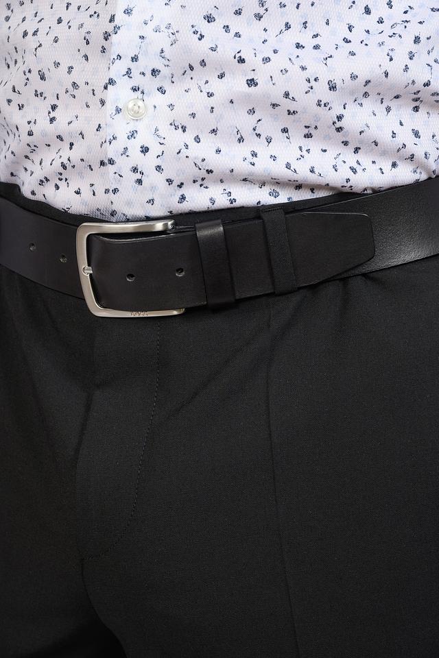 Ремень Boss Black кожаный чёрный