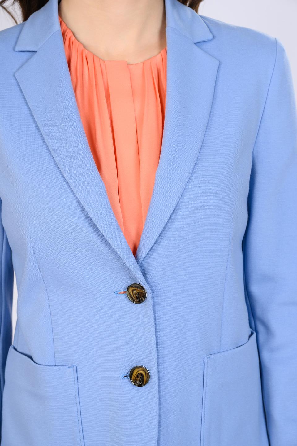 Жакет Boss Black голубой приталенный