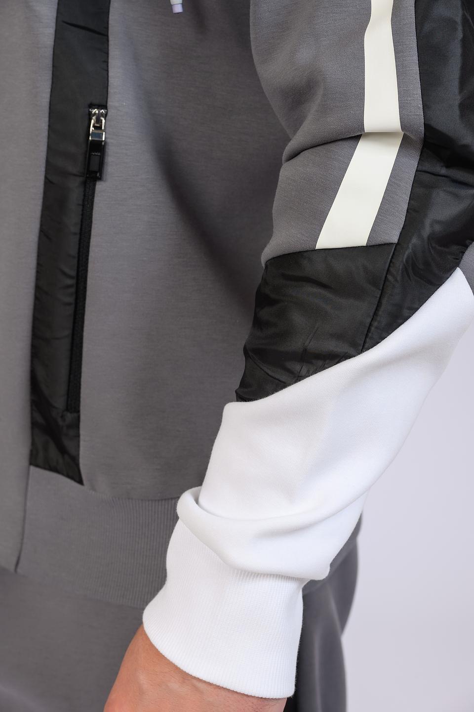 Кардиган Boss Green серый с черным