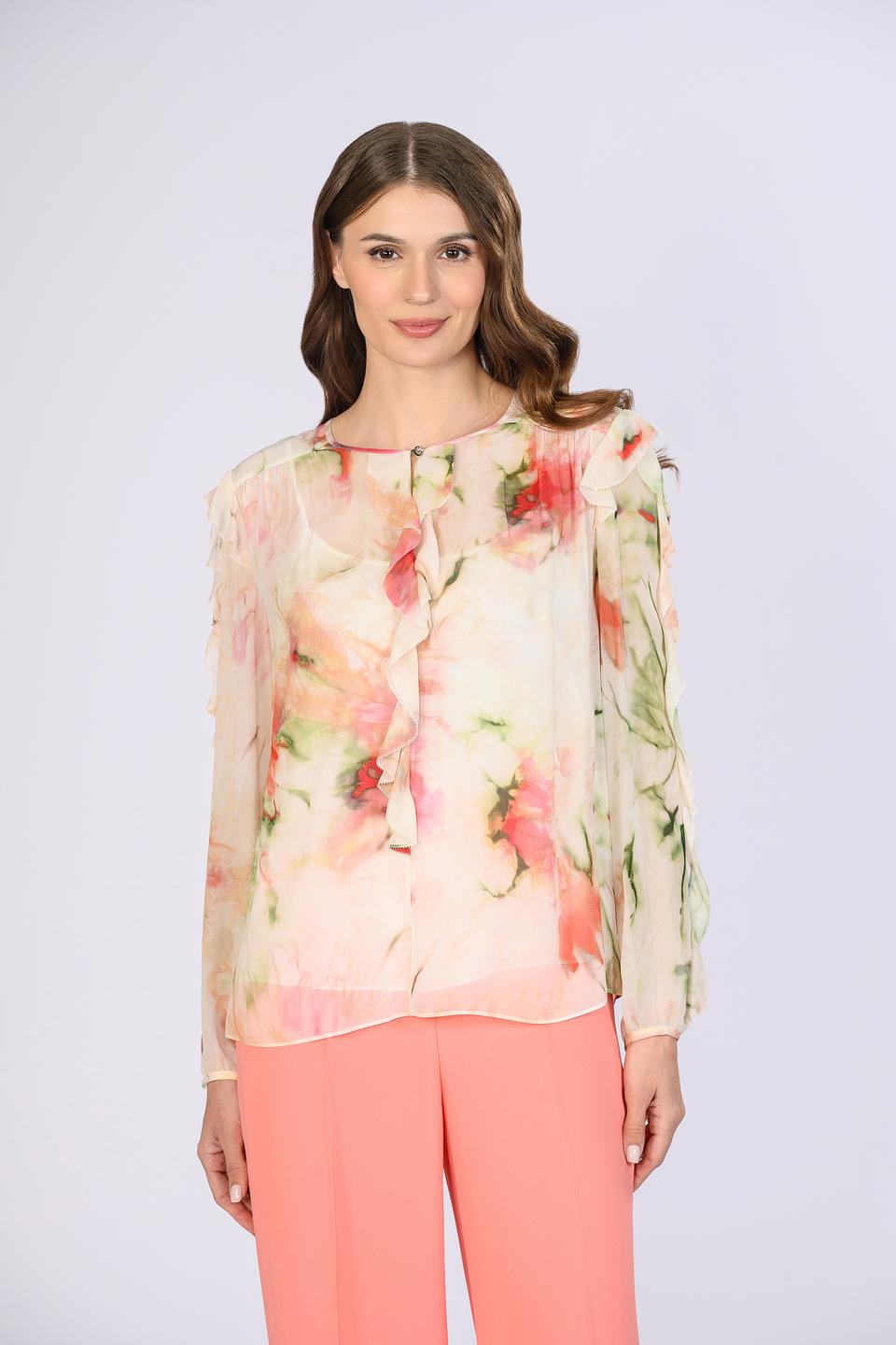 Блуза Boss Black с цветочным принтом