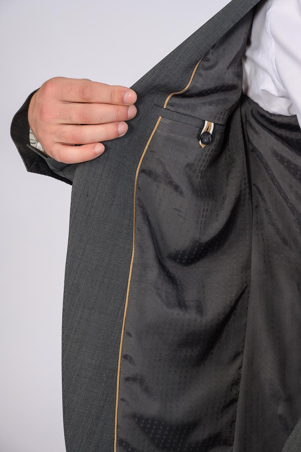 Костюм Boss Black серый клетка