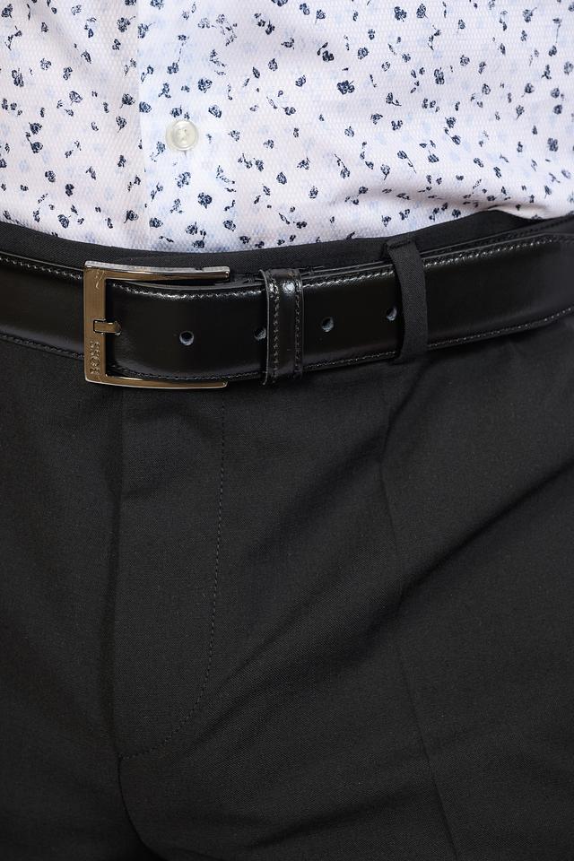 Ремень Boss Black кожаный чёрный