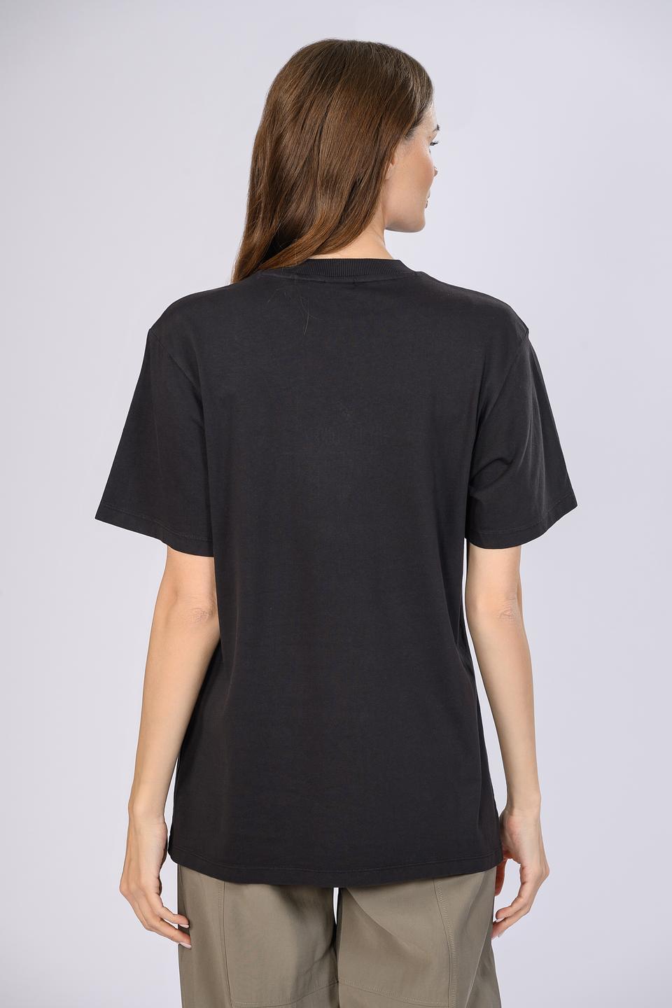 Футболка Hugo женская с логотипом чёрная