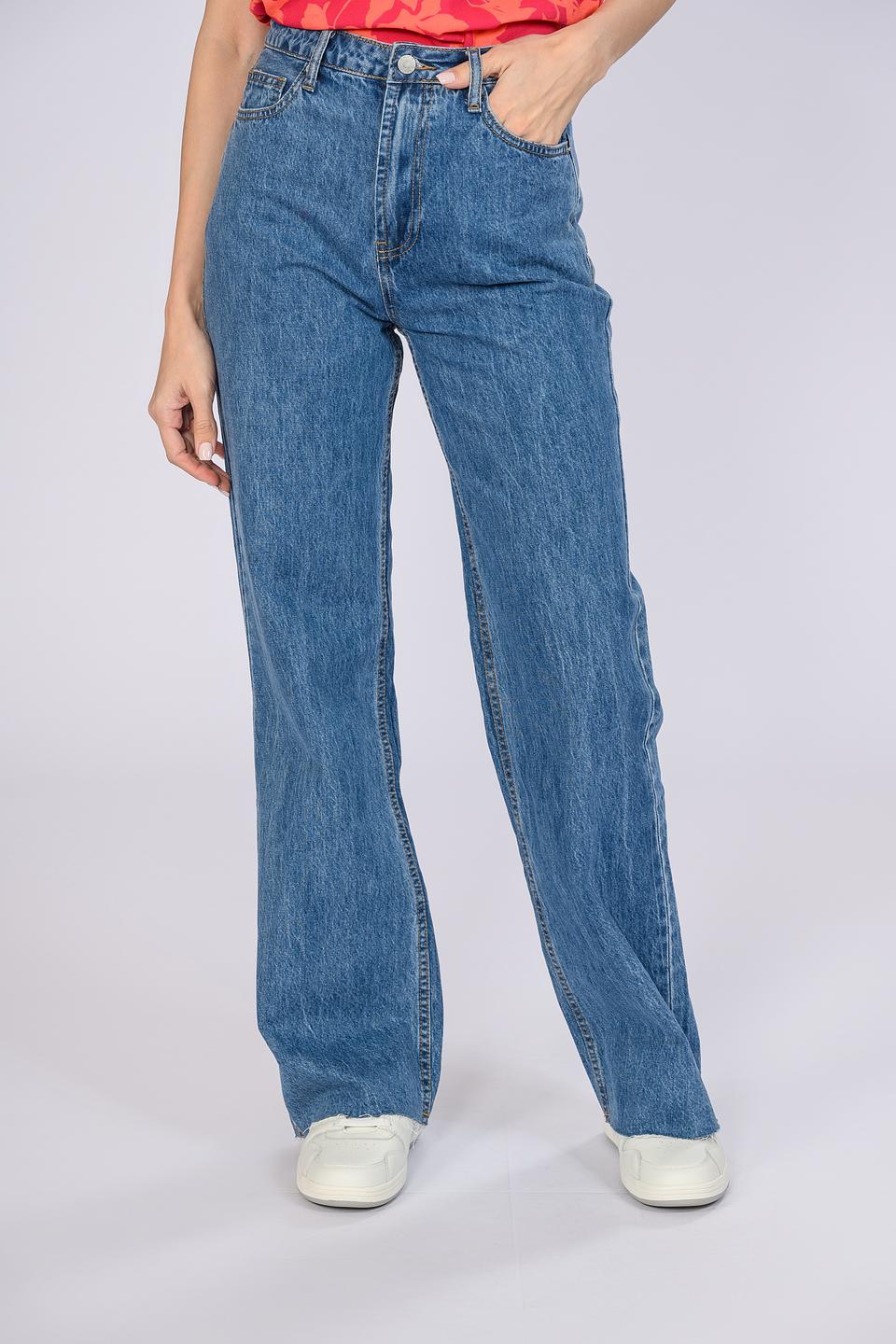 Джинсы Emka широкого кроя синие