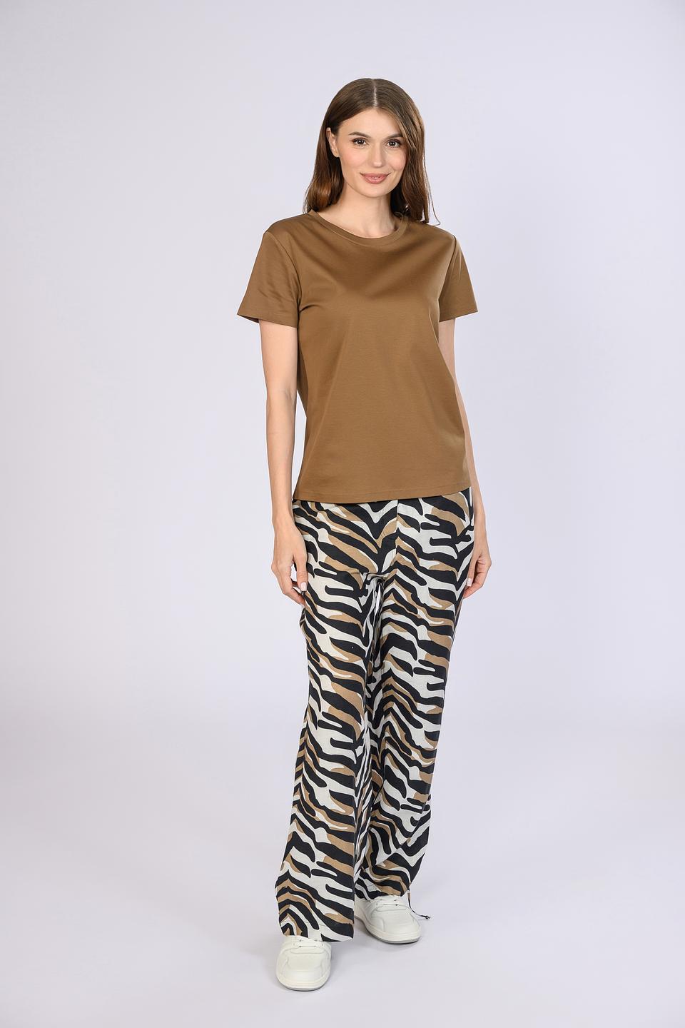Брюки Emka принт зебра