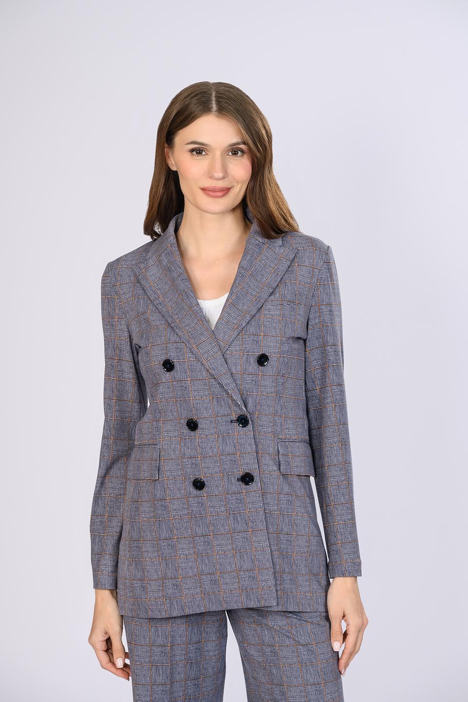 Жакет Circolo 1901 в клетку синий