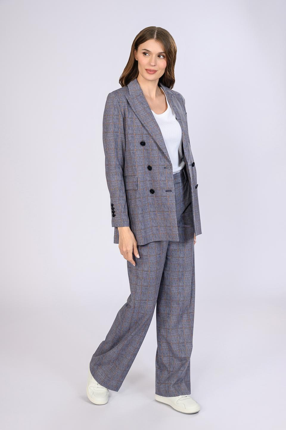 Жакет Circolo 1901 в клетку синий