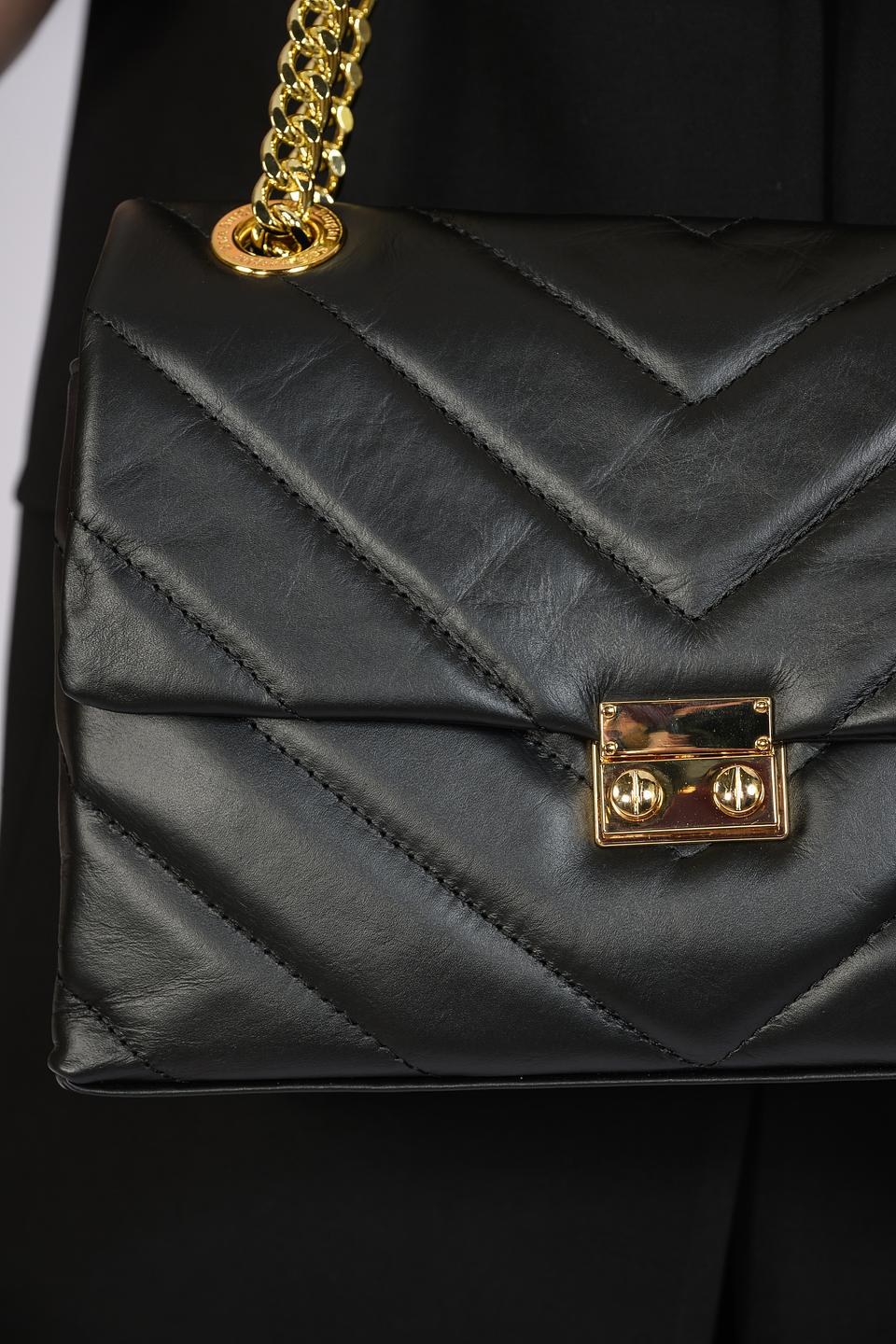 Сумка Sara Burglar стеганая чёрная