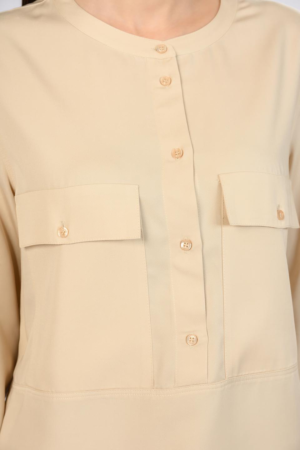 Блуза Joop! женская бежевая с карманами