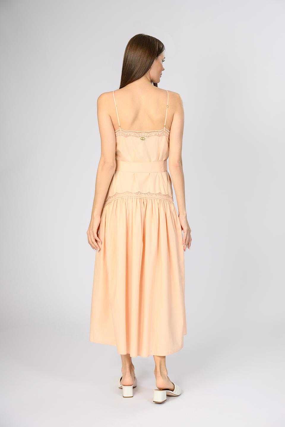 Платье Twin Set жен. с поясом персиковое